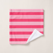 Bandes roses (Gant de toilette)