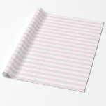 Bandes roses et blanches mignonnes filles<br><div class="desc">Papier d'enveloppement mignon pour filles rose et blanc</div>