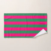 Bandes roses et vertes (Serviette à main)