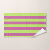 Bandes roses et vertes (Serviette à main)