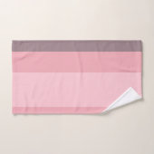 Bandes roses et violettes (Serviette à main)