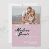 Bandes roses | Invitations de douches Couples (Devant)