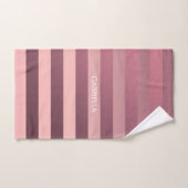 Bandes roses roses (Serviette à main)