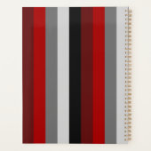 Bandes rouges et noires (Dos)