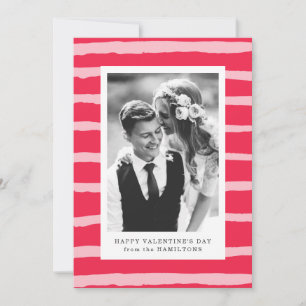 Bandes sucrées Carte photo de la Saint-Valentin
