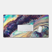 Bandes tourbillonnantes multicolores de roche igné (Clavier et souris)