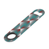 Bandes turquoises de gris bordeaux (Dos Angle)