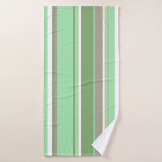 Bandes vert pâle (Serviette de bain)