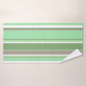 Bandes vert pâle (Serviette de bain)
