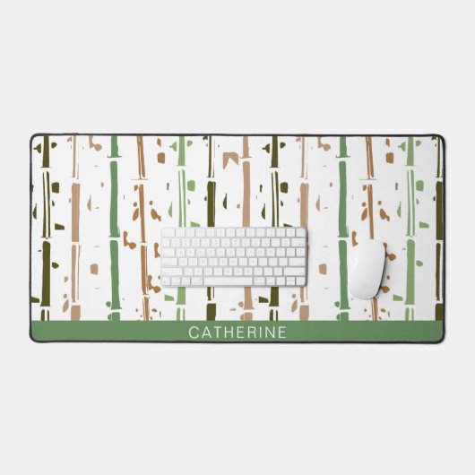 Bandes vertes Boho personnalisé (Clavier et souris)