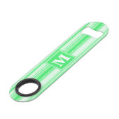 Bandes vertes de printemps monogramme (Devant angulaire)