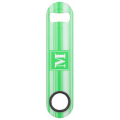 Bandes vertes de printemps monogramme (Devant)