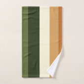 Bandes vertes et oranges (Serviette à main)