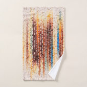 Bandes verticales, abstraites, colorées, modernes (Serviette à main)