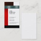 Bandes verticales colorées Carte de visite créatif (Devant / Derrière)