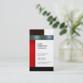 Bandes verticales colorées Carte de visite créatif (Debout devant)