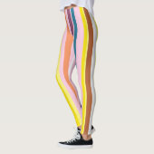 Bandes verticales colorées Leggings (Gauche)