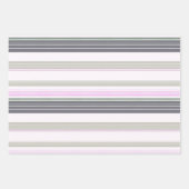 Bandes verticales gris et rose. papier d'emballage (Devant)