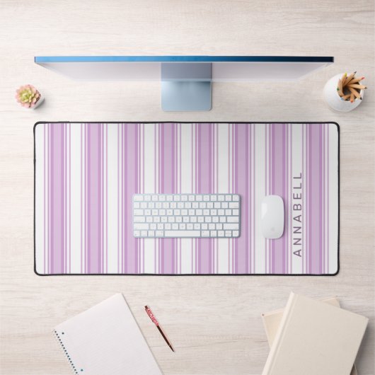 Bandes verticales violettes et blanches nom person (Bureau 1)