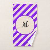 Bandes violettes (Serviette à main)