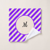 Bandes violettes (Gant de toilette)