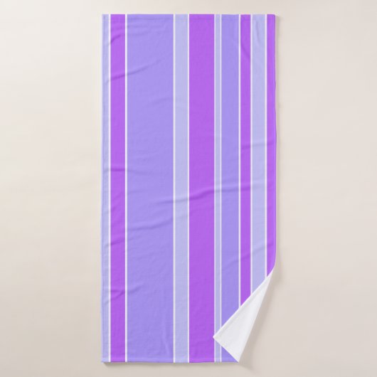 Bandes violettes (Serviette de bain)