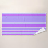 Bandes violettes (Serviette de bain)