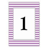 Bandes violettes/blanches Numéro de table encadrée (Par défaut)