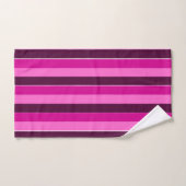 Bandes violettes et roses (Serviette à main)