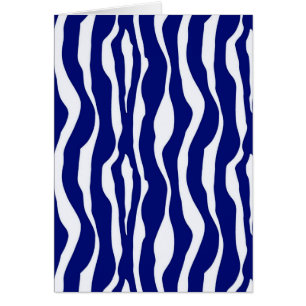 Bandes zébrées - Bleu foncé de cobalt et blanc