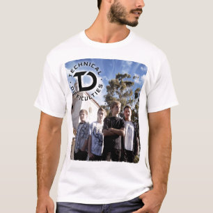 Bandfoto voor technische problemen t-shirt