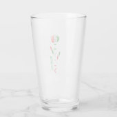 Bandiera d'Italia Rosa Gepersonaliseerd Glas (Achterkant)