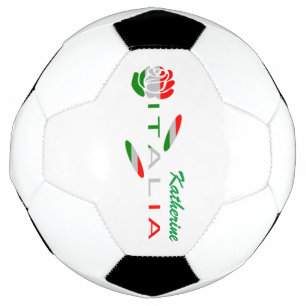 Bandiera d'Italia Rosa Gepersonaliseerd Voetbal