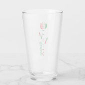 Bandiera d'Italia Rosa Personalized Glas (Achterkant)