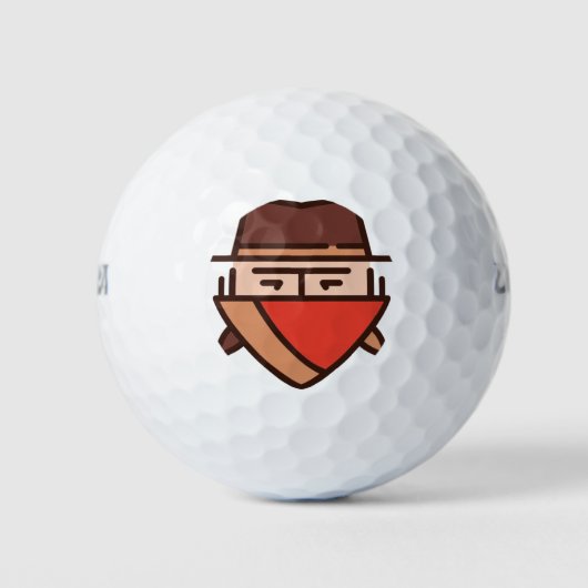 bandiet golfballen (Voorkant)