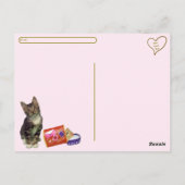 Bandit De Kat Postcrossing Valentijns Briefkaart (Achterkant)