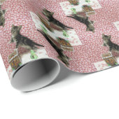 Bandit the Cat's Gingerbread House Cadeaupapier (Rol Hoek)