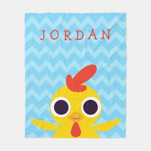 Bandit the Chick Fleece Deken (Voorkant)