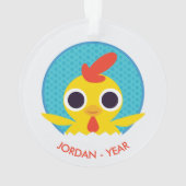 Bandit the Chick Ornament (achterkant)