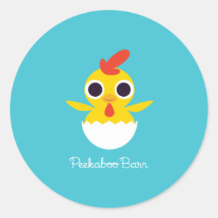 Bandit the Chick Ronde Sticker
