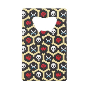 Bandit Theme Pattern Kredietkaart Flessenopener