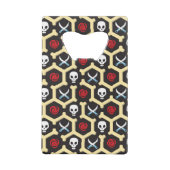 Bandit Theme Pattern Kredietkaart Flessenopener (Achterkant)