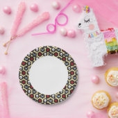Bandit Theme Pattern Papieren Bordje (Feest)