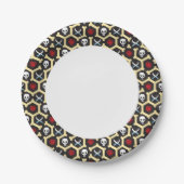 Bandit Theme Pattern Papieren Bordje (Voorkant)