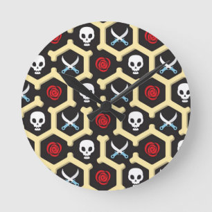 Bandit Theme Pattern Ronde Klok