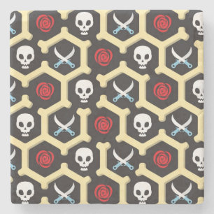 Bandit Theme Pattern Stenen Onderzetter