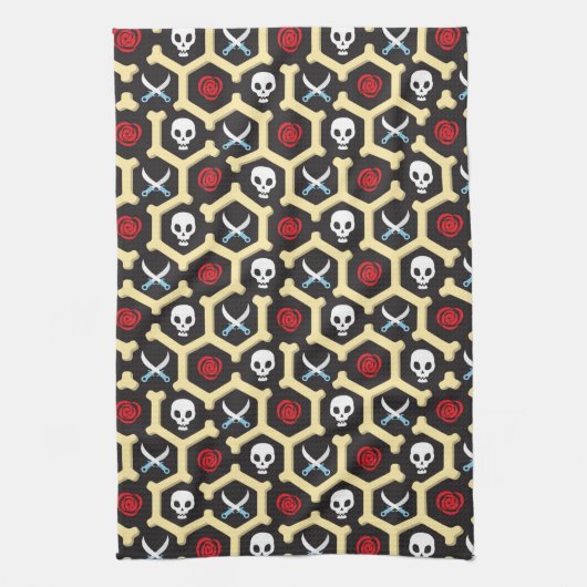 Bandit Theme Pattern Theedoek (Verticaal)