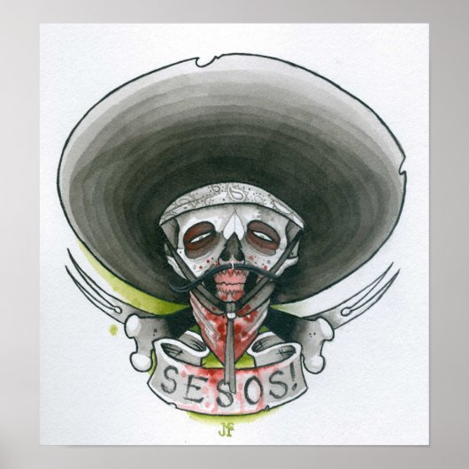 Bandito Zombie Poster (Voorkant)