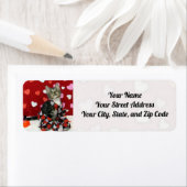 Bandit's Love - Cat / Kitten Adresetiketten Etiket (Insitu)