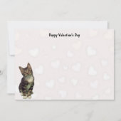 Bandit's The Cat's Valentijnsdag Flat Kaart (Achterkant)